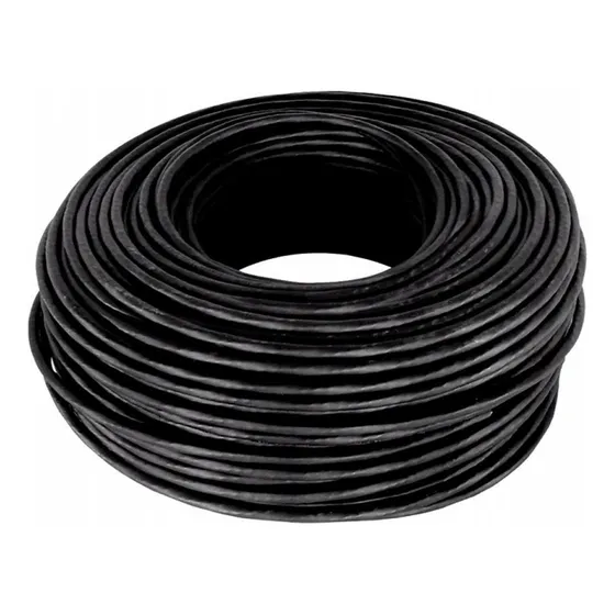 Cabo De Rede Cat 5e 200 Mts Mpt 24awg Interno/externo Preto