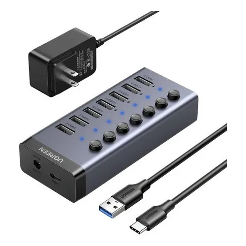 Hub Usb 3.0 De 7 Puertos Ugreen Para Pc Lap Macbook Air Pro