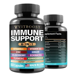 Apoyo Inmunológico Saúco Fórmula 8 En 1 Equinácea Vitamina C Apoyo Inmunológico Saúco Fórmula 8 En 1 Equinácea Vitamina C
