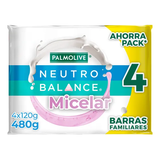 Jabón en Barra Palmolive Neutro Balance Micelar 4 x 120 g