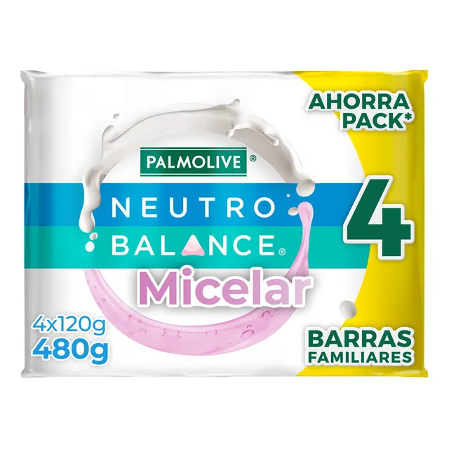 Jabón en Barra Palmolive Neutro Balance Micelar 4 x 120 g