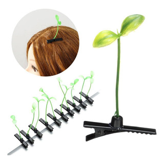 Broche Para Cabello Brote De Frijol Kawaii 12 Plantitas Broche Para Cabello Brote De Frijol Kawaii 12 Plantitas