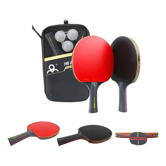 Pack 2 Paleta De Ping Pong Profesional 6 Estrellas