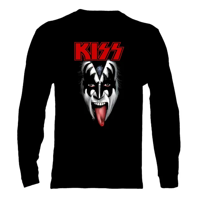 Polera Manga Larga Kiss - Ver 12 - Gene Simmons