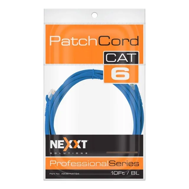 Cable De Red Patch Cord Cat.6 Nexxt Ab361nxt24 3.05mts 10pzs