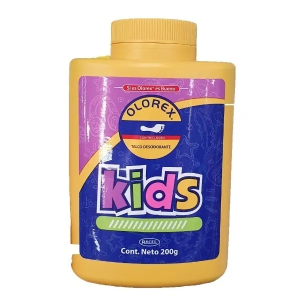 Olorex Kids Talco Desodorante Para Niños 200g Axilas Y Pies
