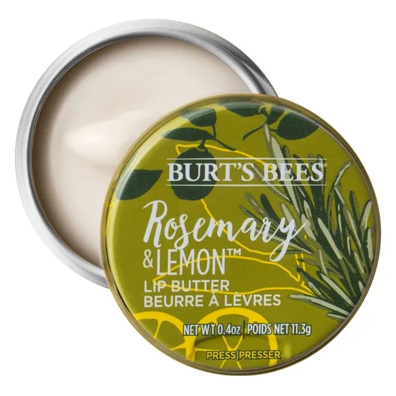 Mantequilla labial 100% natural de Burts Bees, Romero y Limón