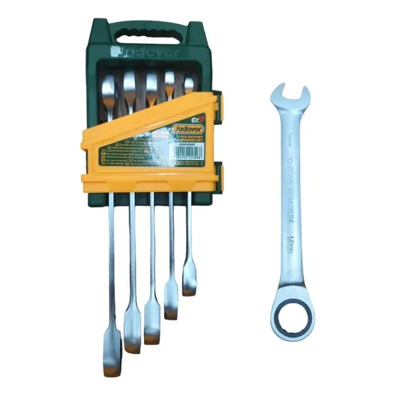 Kit De Llaves Combinadas Con Rachet 5 Piezas 8-14mm
