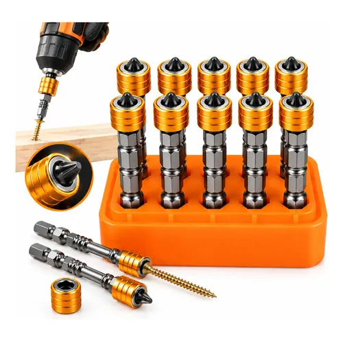 Kit De 10 Ponteiras Ph2 X Sl6 1/4'' Polegadas 65mm Bestfer