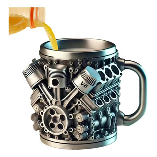 Taza De Motor De Acero Inoxidable Y Resina Taza De Motor De Acero Inoxidable Y Resina