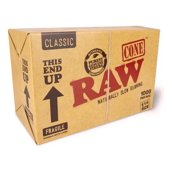 Conos Preenrollados Stoners Raw Classic Natural, 1 1/4, 1000