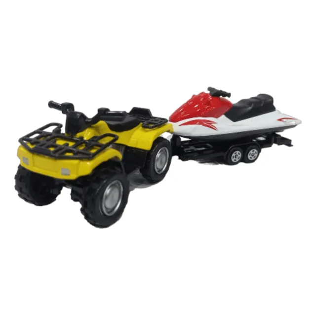 Cuatrimoto Con Jetsky En Remolque Escala 1:72