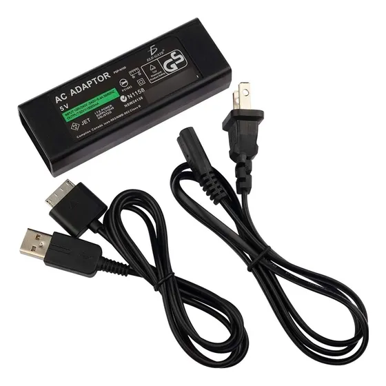 Cargador Eliminador Adaptador 3 En 1 Psp Go Usb 100v 1500ma