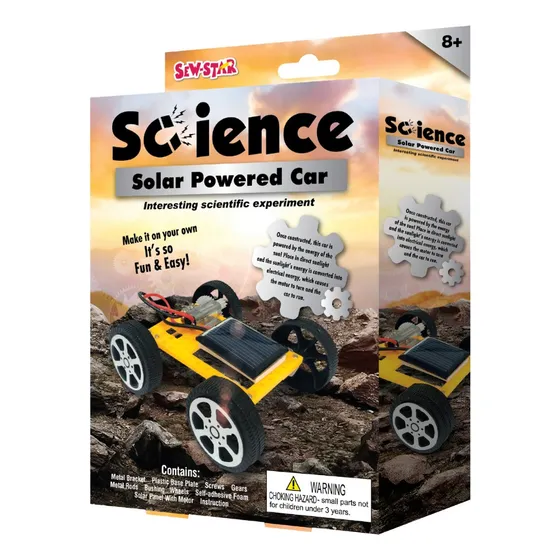 Experimento Científico Construye Un Auto Solar Robot Sewstar Color Amarillo Personaje Solar Car