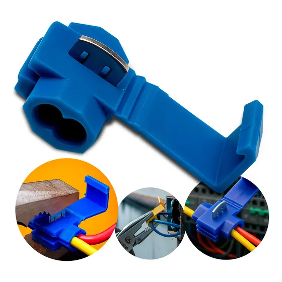 Kit 50un Conector Derivacao Emenda Cabos E Fios 0,75 A 2,5mm