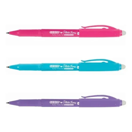 Lapicera  Roller Borrable Simball Genio Plus Fancy Color X 3