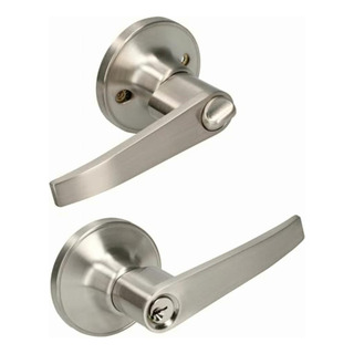 Lock 10ma Manija Tubular Recta Función Entrada Y Recámara, Lock 10ma Manija Tubular Recta Función Entrada Y Recámara,