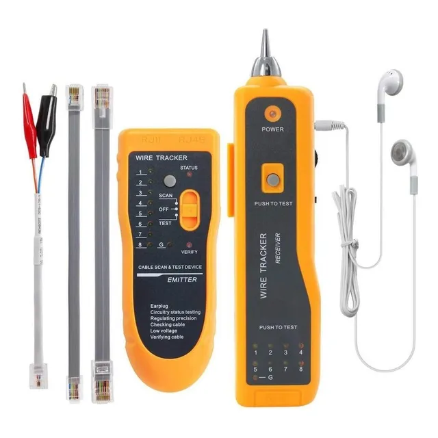 Tester Cable De Red Lan Mundo magia Rj45 Wire Tracker incluye Funda