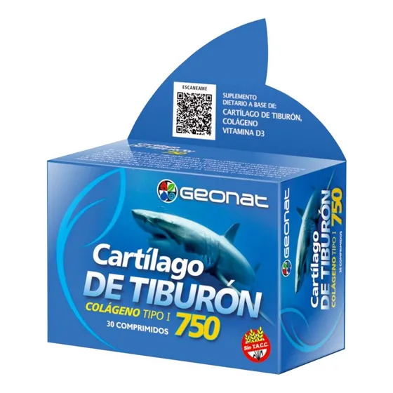 Geonat Cartílago De Tiburón 30 Comp Huesos Articulaciones