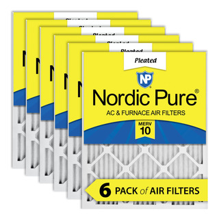 Filtro De Aire Nordic Pure Merv 10 16x25x1 Para Horno (paque Filtro De Aire Nordic Pure Merv 10 16x25x1 Para Horno (paque
