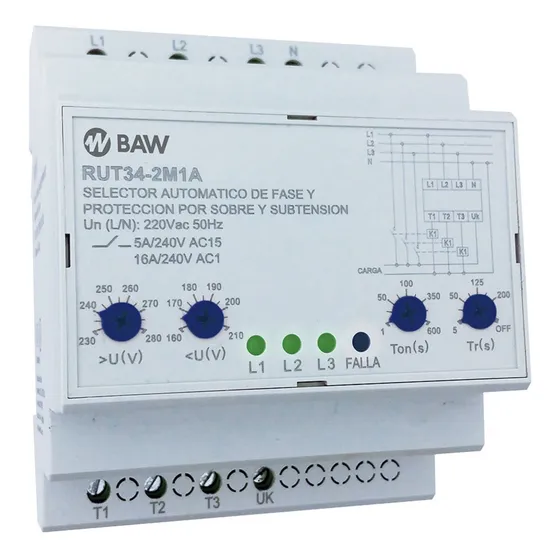 Interruptor automático miniatura-para riel din BAW Modular RUT34-2M1A