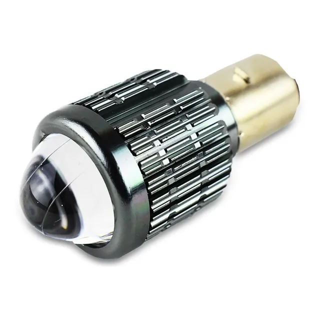 Foco Led 2 Polos Bicolor Lupa Led Para Moto Luz Alta Y Baja