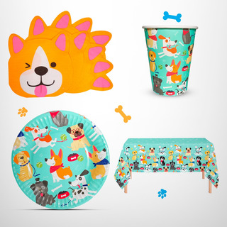 Kit Descartable Perritos Puppys Mesa Infantil Cumpleaños Kit Descartable Perritos Puppys Mesa Infantil Cumpleaños