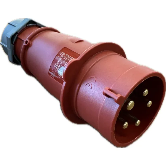 Enchufe Industry Volante Macho 3p+n+t 32a 380v Ip44 Mennekes