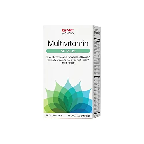 Multivitamina De Mujeres Gnc 50 Plus Apoyos Bone, Cm7ce
