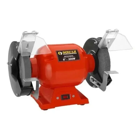 Moto Esmeril Bancada 6 Polegadas 1/2 Hp Schulz Vermelho 220v