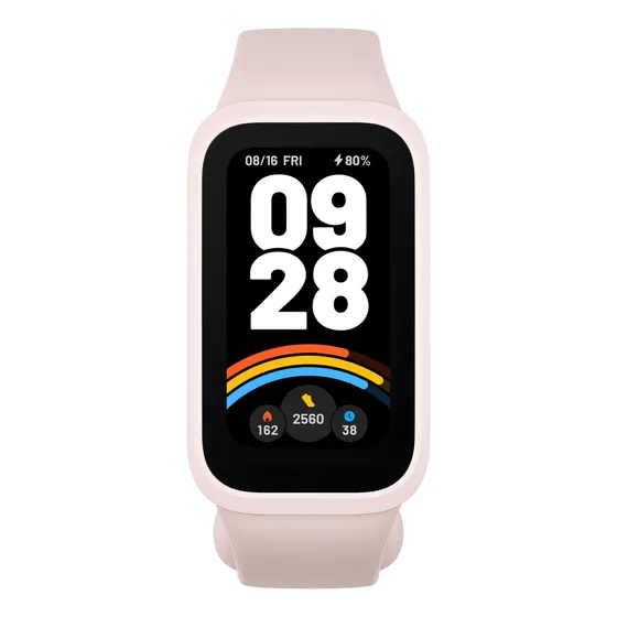 Relogio Xiaomi Smart Band 9 Active Rosa Global Caixa Rosa-claro Pulseira Rosa-claro Bisel Rose