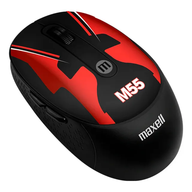 Mouse Inalambrico Maxell Notebook Pc Incluye Pila Color Rojo