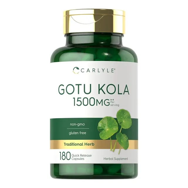 Carlyle Gotu Kola 1500 Mg 180 Cápsulas Envío Hoy Sin Sabor