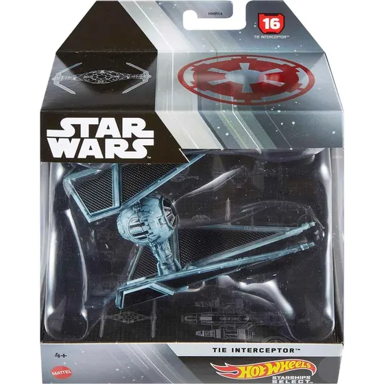 Hot Wheels Collectible Vehicle Star Wars Tie Interceptor, (h