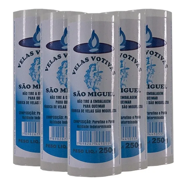 Vela Votiva 250g Branca - 12 Unidades
