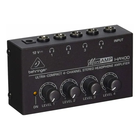 Behringer Ha400 Microamp Amplificador Para Audifonos Color Negro