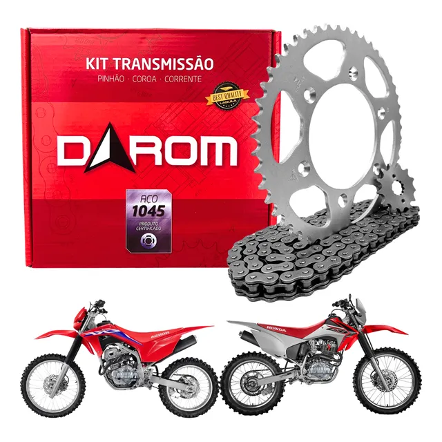 Kit Relação Crf 230 Todos Os Anos Corrente/coroa/pinhão