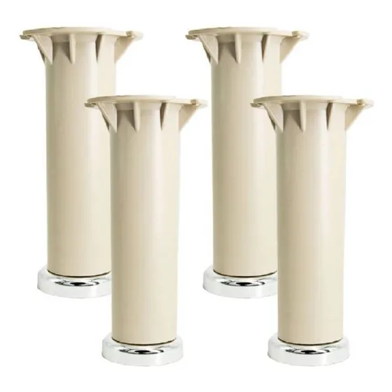 Kit 4 Pés Armário Itatiaia Cozinha Com Regulagem De Altura 16cm A 18cm 