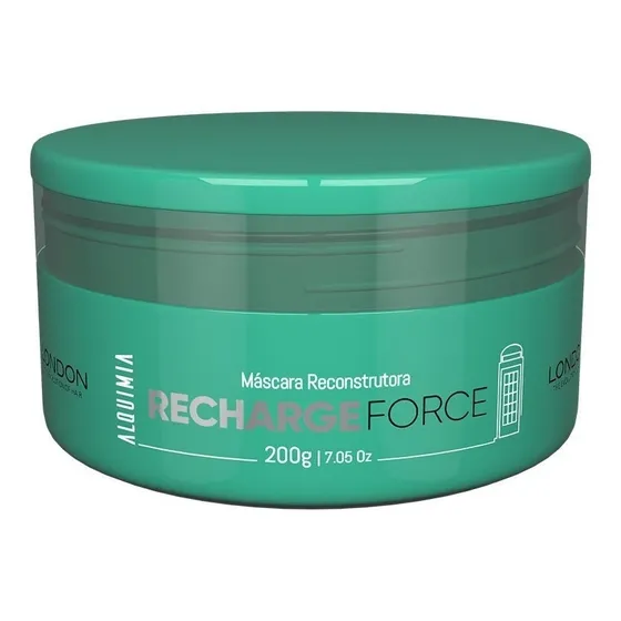 MÁSCARA RECONTRUTORA RECHARGE FORCE ALQUIMIA LONDON COSMÉTICOS 200 GR