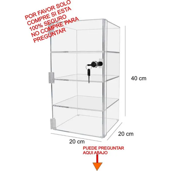 Vitrina Estante Acrilico De 4 Niveles