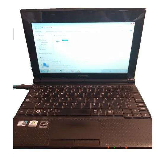 Toshiba Mini Laptop Fan Usn,mouse Y Bolso,sin Disco Duro