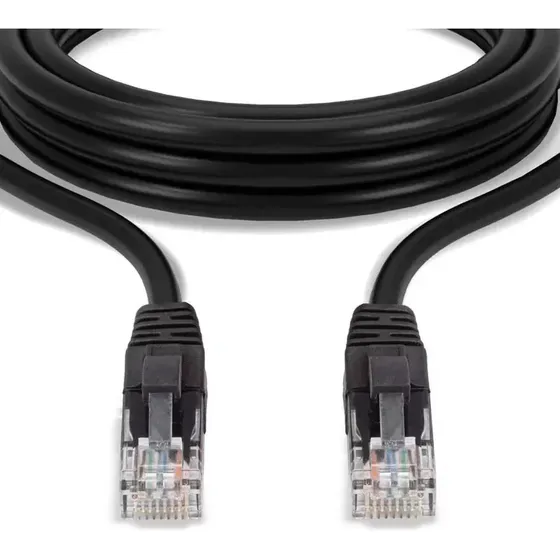 Cable de red par trenzado utp Wayne Electronics Ethernet 25m color negro