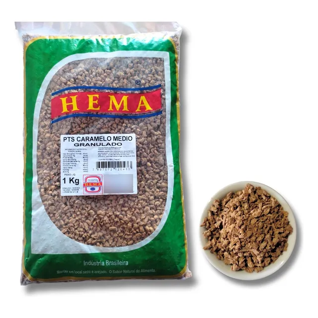 Proteína De Soja Texturizada Granulada Caramelo Média 1kg  