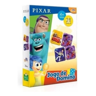 Jogo De Dominó Pixar - Toyster 8056 Jogo De Dominó Pixar - Toyster 8056