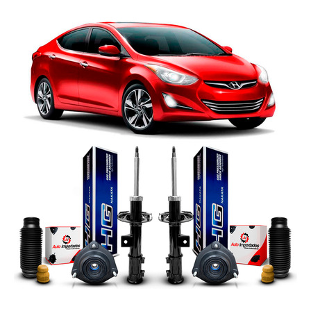 2 Amortecedor Nakata E Kit Coxim Elantra 2012 2013 2014 2015 2 Amortecedor Nakata E Kit Coxim Elantra 2012 2013 2014 2015