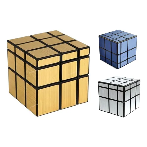 Cubo Rubik Moyu Mirror Qiyi 3 X 3 Dorado Oro Gold 3x3x3