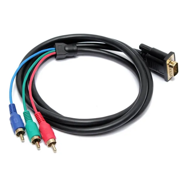 Cable Adaptador Vga A Rgb   3 Rca 1.5mt
