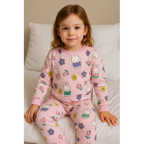 Pijama Invierno Infantil Niño Niña Estampado Térmico Frizado