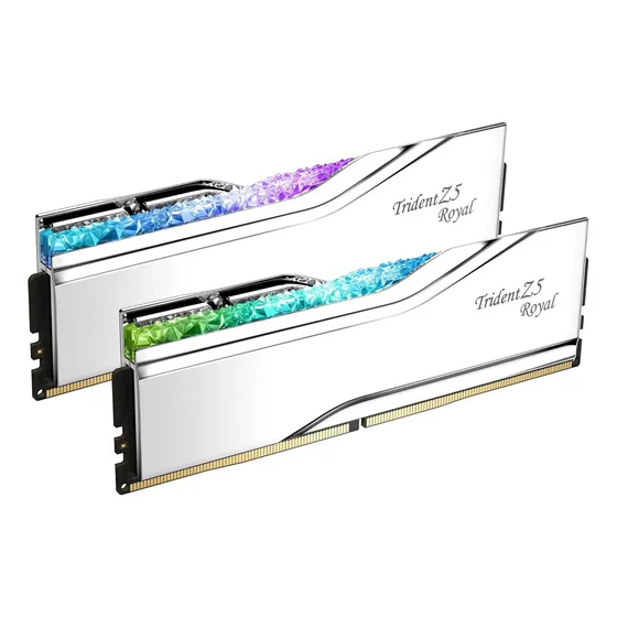 Memoria G.SKILL Trident Z5 Royal 32GB (2x16GB) DDR5 6400 Mhz Silver CL32 Intel XMP F5-6400J3239G16GX2-TR5S