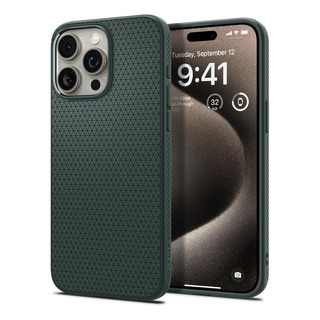 Spigen Liquid Air Funda P/ iPhone 15 Pro Verde Protectora Spigen Liquid Air Funda P/ iPhone 15 Pro Verde Protectora